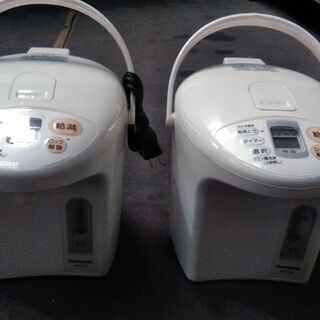 マイコン沸騰ジャーポット×2台（Panasonic NC-EJ2...
