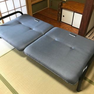 ソファーベッド　3段背もたれ　横幅205×奥行き100×高さ32cmの画像
