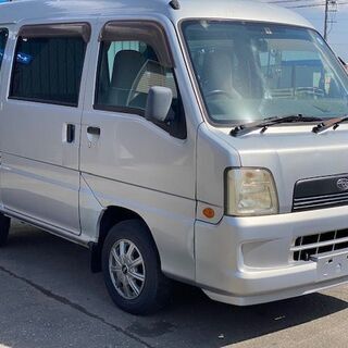 コミコミ【格安】車検新規付　人気のスバル　サンバーバン　低走行6...
