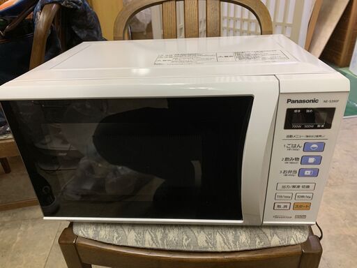 【電子レンジ】美品 パナソニック 850W NE-S390F 50Hz 60Hz 2013年