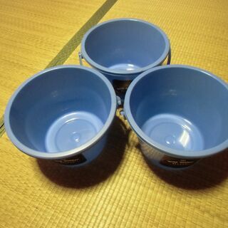 【取引成立】ワールド印 WIDE BUCKET 青 バケツ （6...