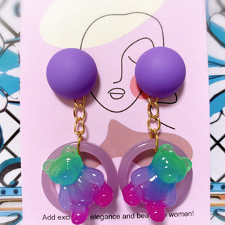 オリジナルハンドメイド　オシャレなピアス　Mr.Lの画像