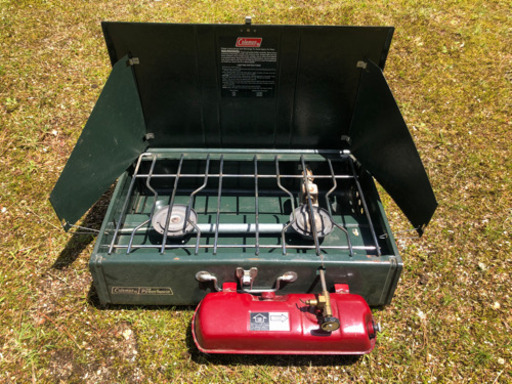 Coleman ツーバーナー　コンロ　BBQ キャンプ