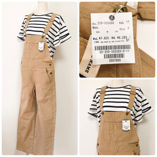 【定価 8,295 円】☆新品☆ダブルネーム　難あり 綿オーバーオール