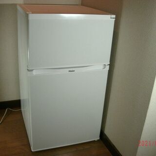 (取引決定）ハイアール 91L 2ドア冷蔵庫（直冷式）ホワイトHaier JR-N91J(W) 2014年製の画像