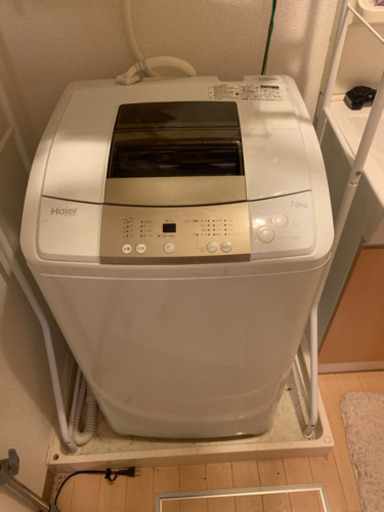 洗濯機　2018年式　7キロ　棚（ニトリで購入）
