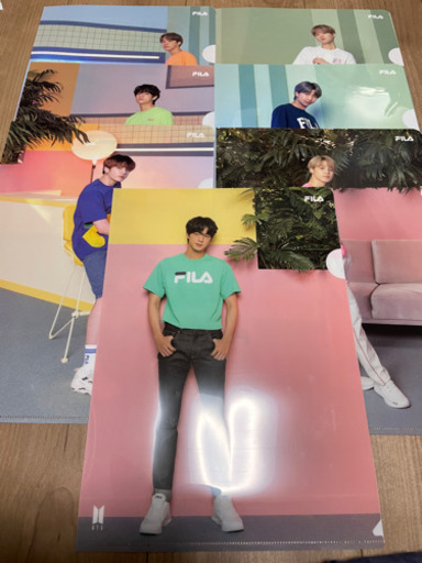 BTS クリアファイル FILAコラボ
