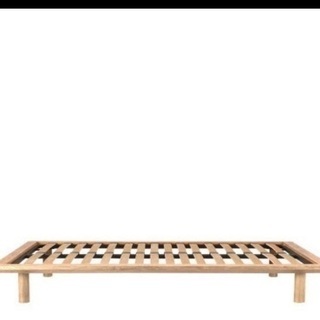 【他サイト交渉中】無印良品 ベッドフレーム セミダブル オーク材の画像