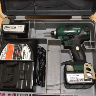 HITACHI 14V インパクトドライバー　フルセット。　値下げしました‼️