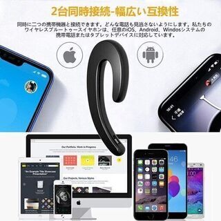 【新品・未使用】超軽量 片耳掛け型Bluetoothイヤホンの画像