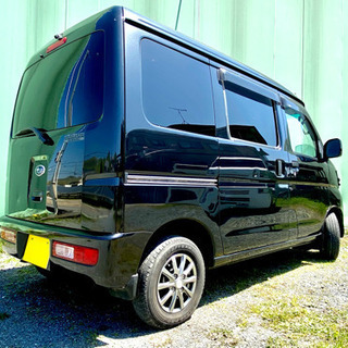 【SOLD OUT】★スバル★サンバーバン★VCターボ ★H24年★切替え4WD★予備検可能★人気の黒★社外アルミ★バックカメラ★リアヒーター★ETC★キーレスの画像