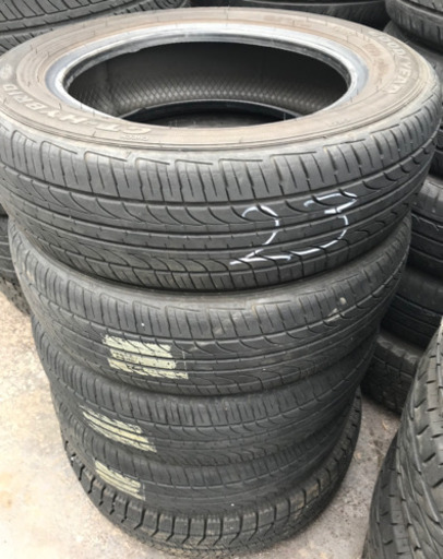 タイヤのみ4本 GOODYEAR GT-HYBRID ラジアル　155/65R13  2017