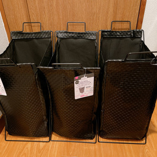 【未使用】ワイヤーバスケット(レザー)2つ【早い者勝ち】定価1,...