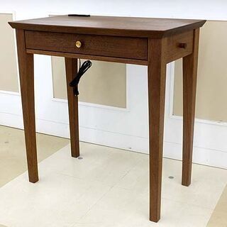 札幌市/清田区 展示品!! インテリア北匠工房 TULANデスク 木製 引き出し/コンセント2口付 未使用/旭川家具