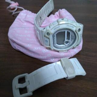 ジャンク！　CASIO  Baby  G  ホワイトの画像