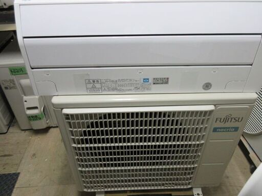 K02280　富士通　中古エアコン　主に6畳用　冷2.2kw／暖2.5kw