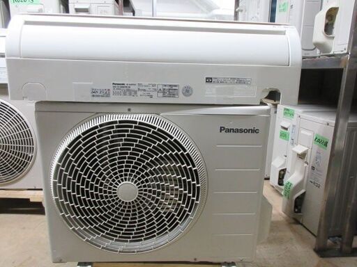 K02285　パナソニック　 中古エアコン　主に6畳用　冷房能力 2.2KW ／ 暖房能力　2.2KW