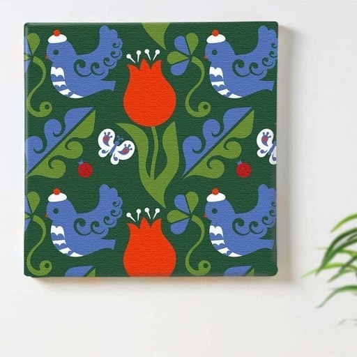 ⑧アートデリ ポスター パネル 北欧 100cm × 100cm Kinpro 日本製 軽量 ファブリック kpr-0002-XL