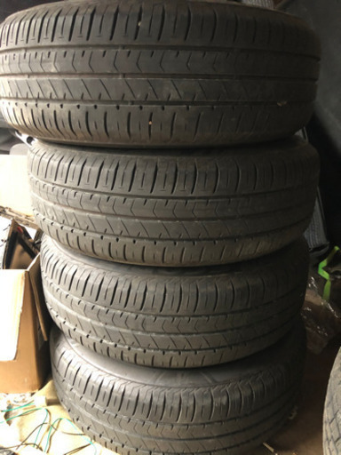 早い者勝ち:Bridgestone 4本バリ山、アルミホイールサイズ 215/65R16