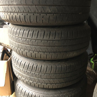 早い者勝ち:Bridgestone 4本バリ山、アルミホイールサイズ 215/65R16の画像