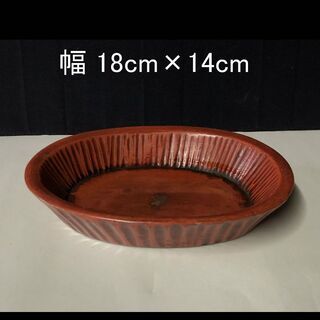 e609 根来塗 お盆 幅18cm×14cm 木製 飾り盆 急須...
