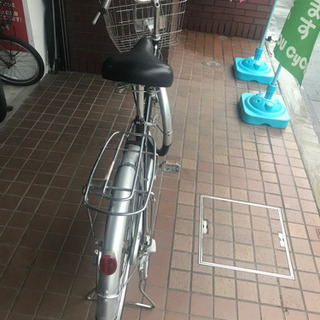 26インチ　日本製　内装３段変速　ブロックダイナモランプ　さびにくいステンレスかご付き　ブラックの画像