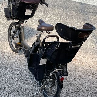 ヤマハ Pas kiss mini 20インチ 前後子供乗せ付きの画像