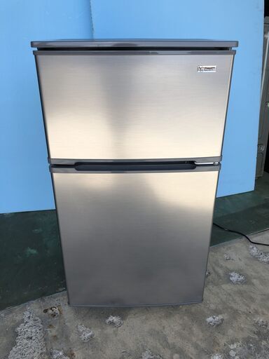 YAMADA ヤマダ ノンフロン冷凍冷蔵庫 90L 2019年製 YRZ-C09G1 シルバー