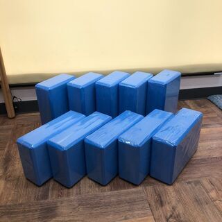 ヨガブロック/9個セット/ブルーの画像