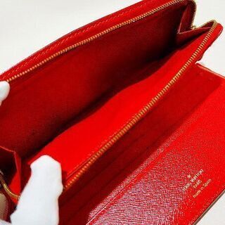 【苫小牧バナナ】LOUIS VUITTON/ルイヴィトン モノグラム ポルトフォイユ・アンソリット カード12枚 M60250 ルージュ 二つ折り 長財布♪の画像
