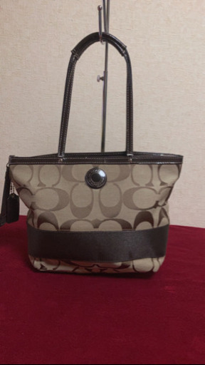 5MKO309  COACH 茶色 ハンドバッグ シンプル 大人