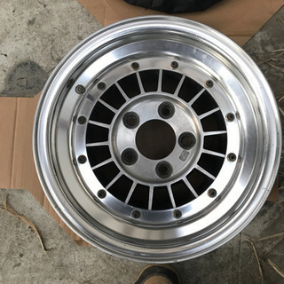 旧車　アルミホイール　当時物　フォーカスレーシング　フォーカス　J数不明　美品　貴重　114.3 5穴　14インチ