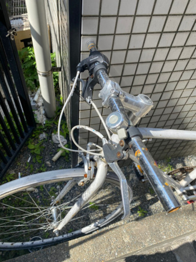値下げ交渉可能 白のクロスバイク 5000円