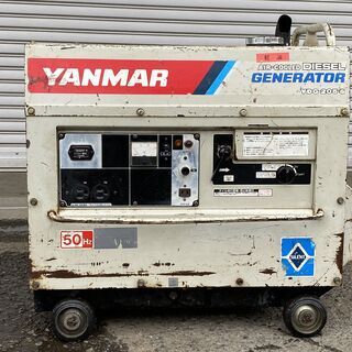 使われてた動作品 防音型 セル付 ヤンマー 1700W ディーゼ...
