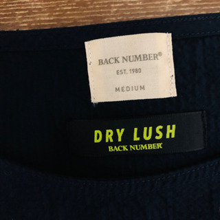 【BACK NUMBER】「DRY LUSH」Tシャツ　ネイビー　半袖の画像