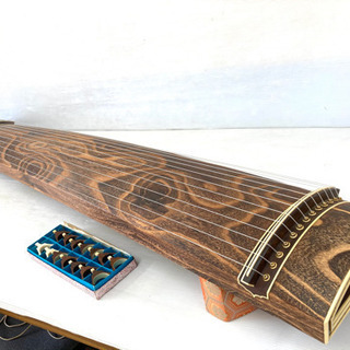 和琴 13弦琴 蒔絵あり 全長187cm 琴柱／ゆたん直接引き取り可 和