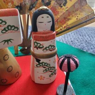 立雛(有名人形作家の限定品)と兜のセットの画像