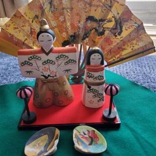 立雛(有名人形作家の限定品)と兜のセット
