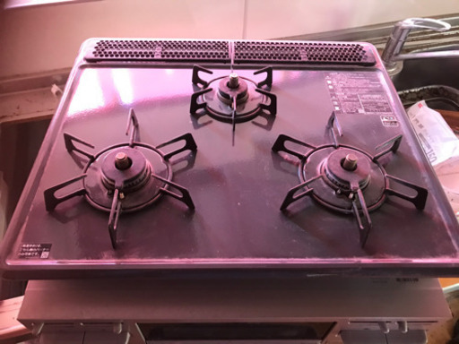 ビルトインコンロ　まだ綺麗です　LPガス用