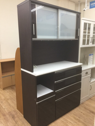 ニトリのレンジボード（ホワイト×ダークブラウン）です。【トレファク東大阪店】