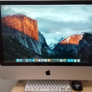 iMac 24インチ、純正ワイヤレスキーボード、Logicoolマウスのセットの画像