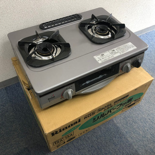 極美品■リンナイ グリル付きガステーブル コンロ 2口 動作確認済みの画像
