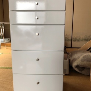 白の整理タンス