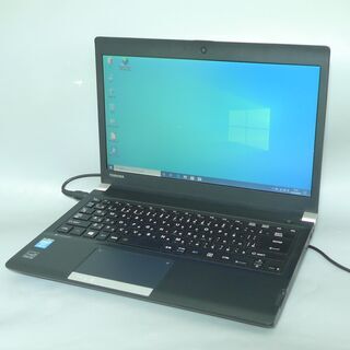 1台限定 送料無料 ノートパソコン 中古良品 Windows10 13.3型 東芝 R734/K 第4世代Core i3 4GB 320G 無線LAN Wi-Fi webカメラ LibreOffice