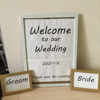 ウエルカムボード、受付用フレーム