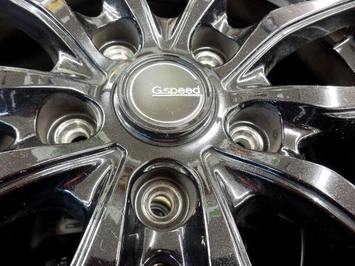 205/65 R16 ブリヂストン エコピア EX20 2015年製 4本セット ホイール G.Speed G02 5穴 BRIDGE