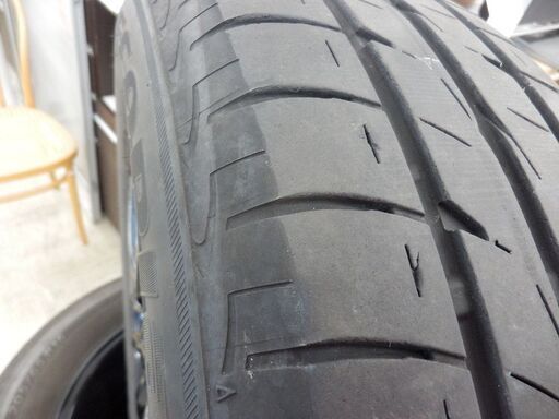 205/65 R16 ブリヂストン エコピア EX20 2015年製 4本セット ホイール G.Speed G02 5穴 BRIDGE