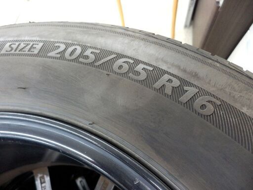 205/65 R16 ブリヂストン エコピア EX20 2015年製 4本セット ホイール G.Speed G02 5穴 BRIDGE