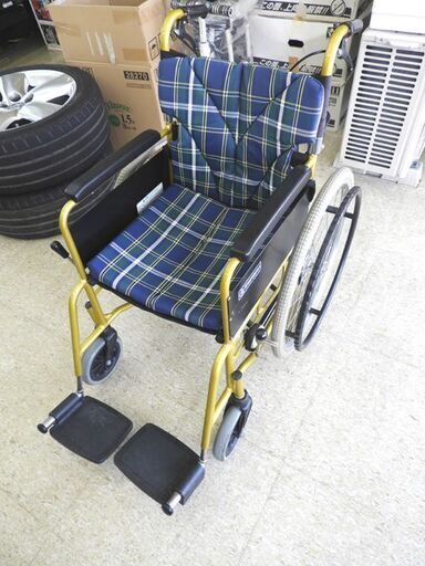 カワムラ 自走式車椅子 座幅約39cm 耐荷重100kg迄