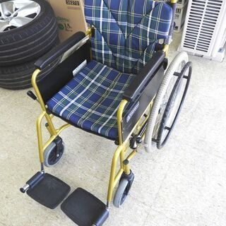 カワムラ 自走式車椅子 座幅約39cm 耐荷重100kg迄